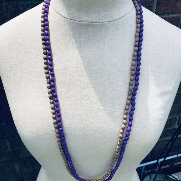 GAP Wooden Multi-colored Beaded Necklace - Picture 8 of 8